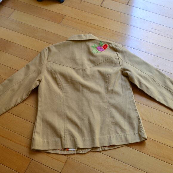 HEARTS OF PALM Size 6 Brown Island Tropical Lined Cotton Blazer Jacket NWT - Picture 10 of 12